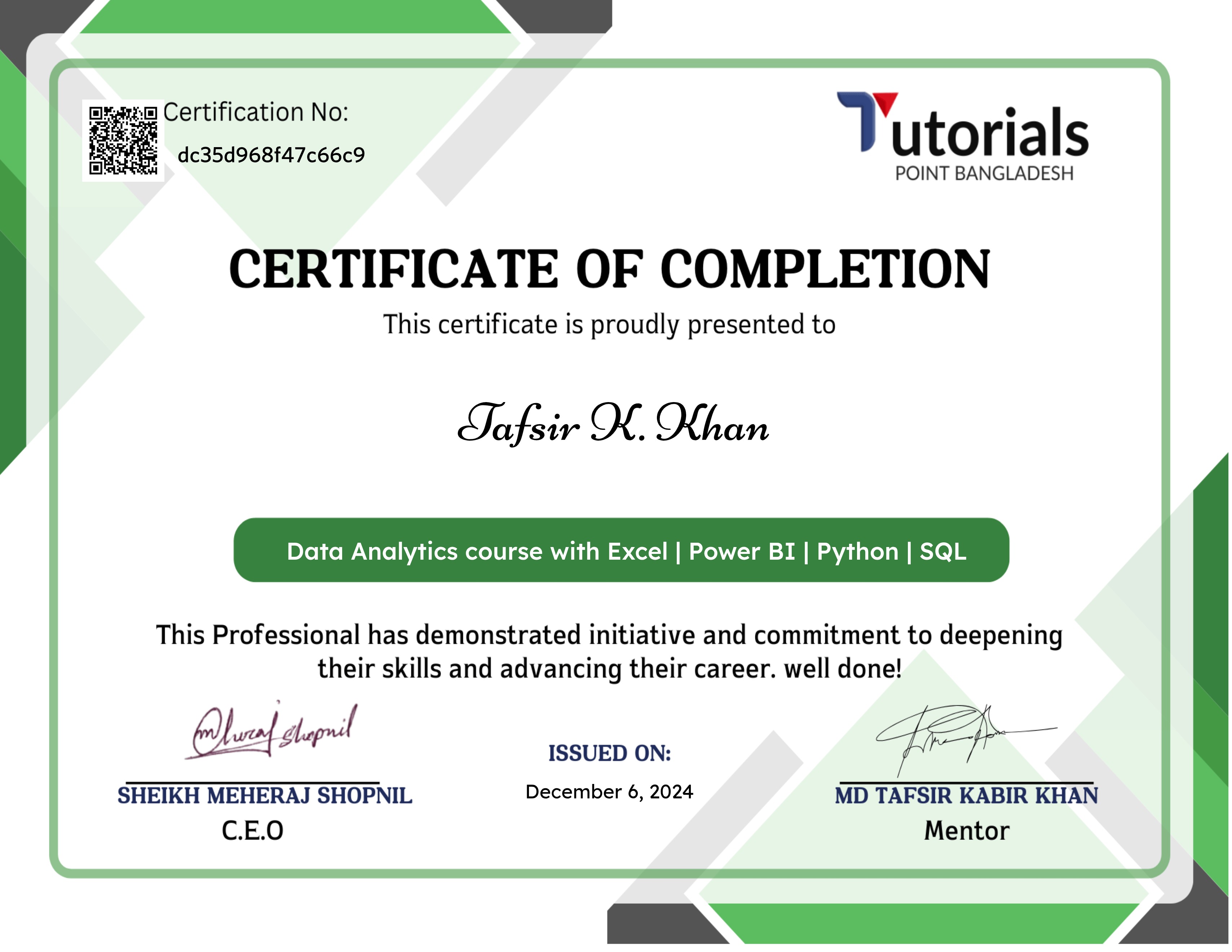 Data Analytics course with Excel | Power BI | Python | SQL