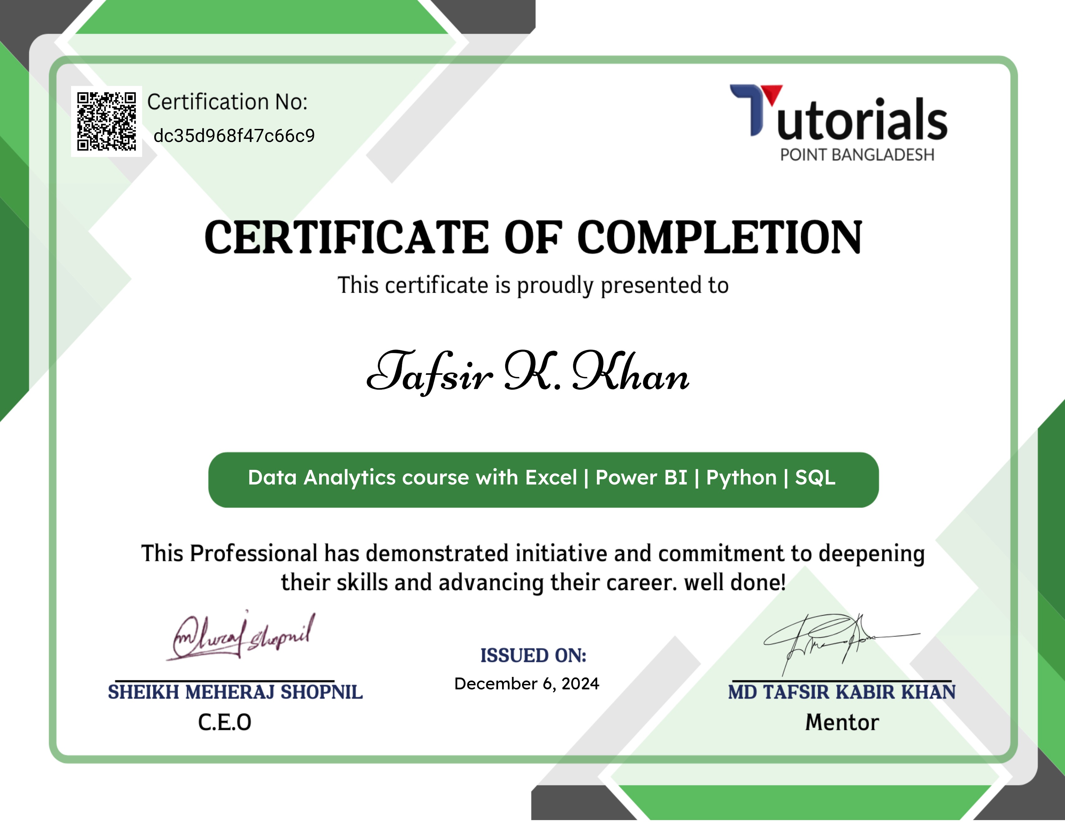 Data Analytics course with Excel | Power BI | Python | SQL