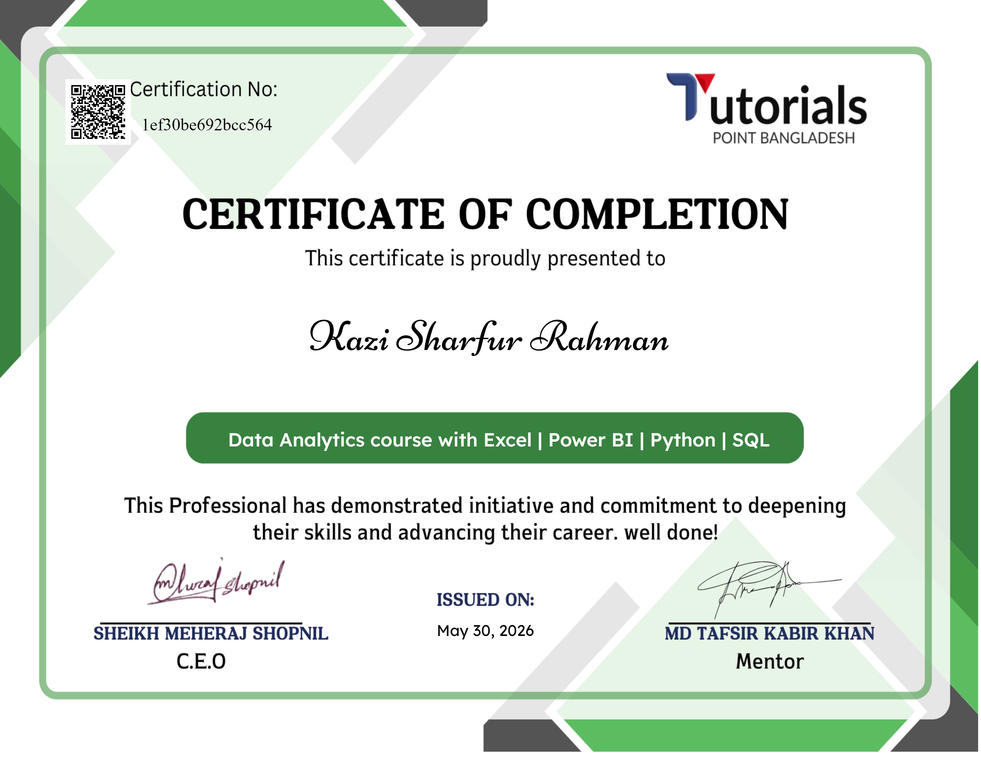 Data Analytics course with Excel | Power BI | Python | SQL